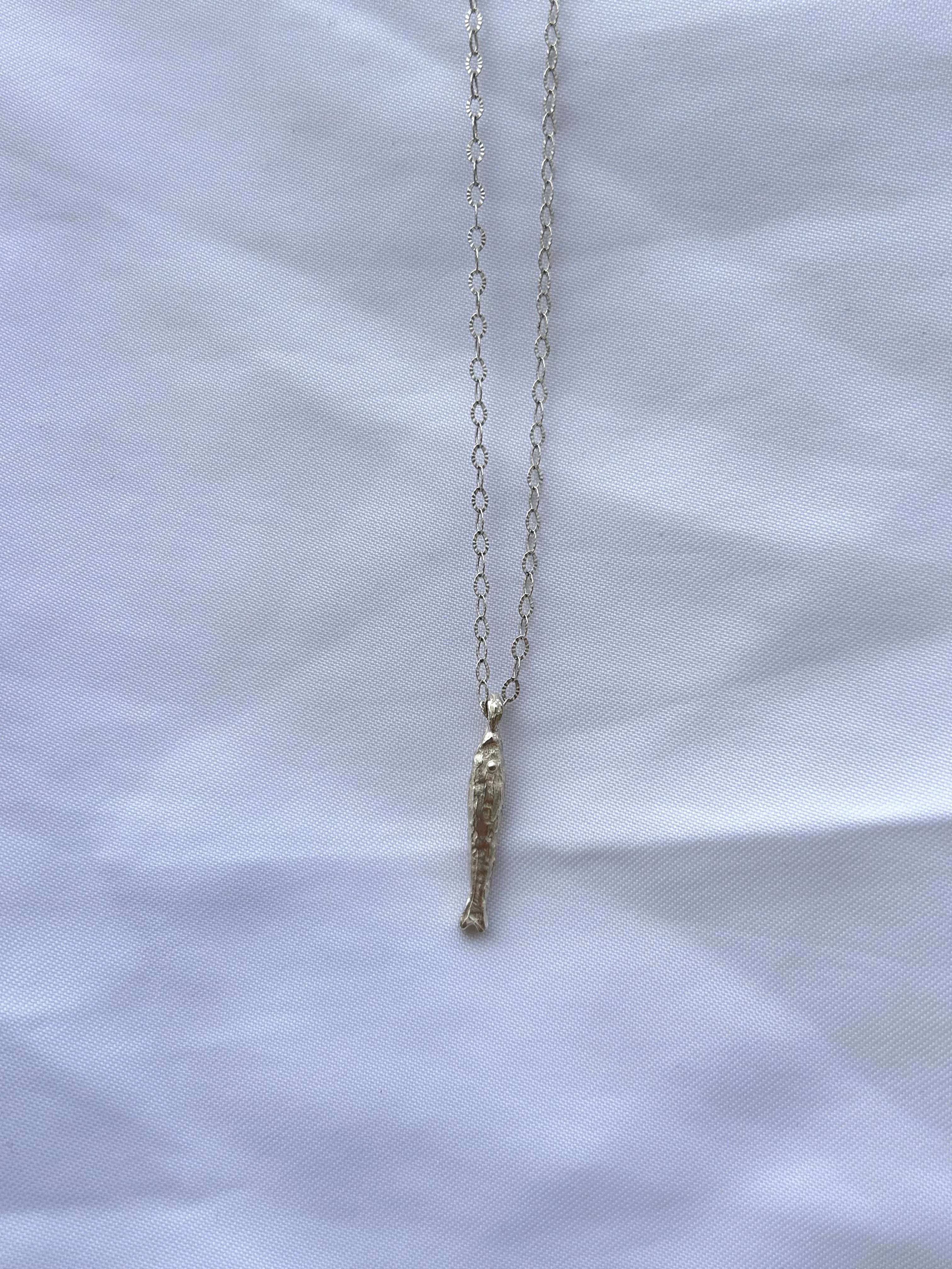 Long fish necklace