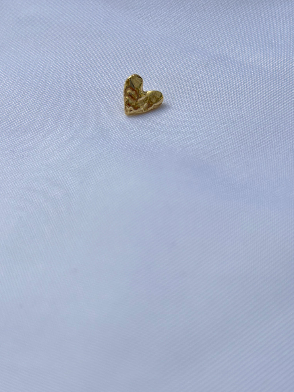 Real heart earrings